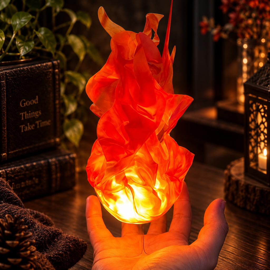 Bola de fuego flotante para cosplay