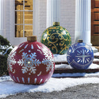 Bola navideña hinchable de exterior 60 cm – Decoración de Navidad resistente a la intemperie en PVC