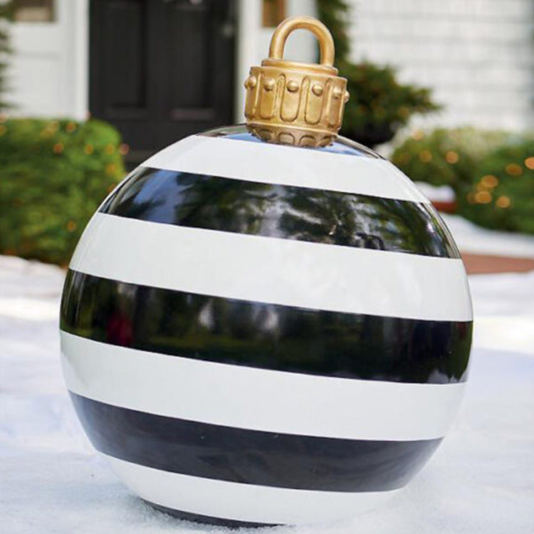 Bola navideña hinchable de exterior 60 cm – Decoración de Navidad resistente a la intemperie en PVC