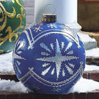 Bola navideña hinchable de exterior 60 cm – Decoración de Navidad resistente a la intemperie en PVC