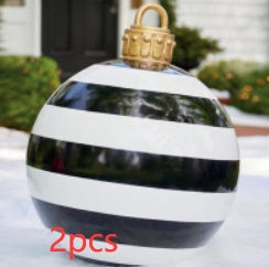 Bola navideña hinchable de exterior 60 cm – Decoración de Navidad resistente a la intemperie en PVC