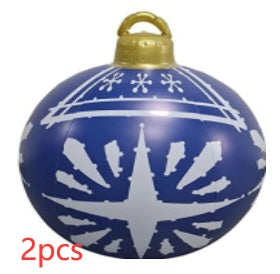 Bola navideña hinchable de exterior 60 cm – Decoración de Navidad resistente a la intemperie en PVC