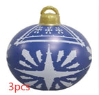 Bola navideña hinchable de exterior 60 cm – Decoración de Navidad resistente a la intemperie en PVC