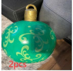 Bola navideña hinchable de exterior 60 cm – Decoración de Navidad resistente a la intemperie en PVC