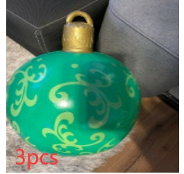 Bola navideña hinchable de exterior 60 cm – Decoración de Navidad resistente a la intemperie en PVC