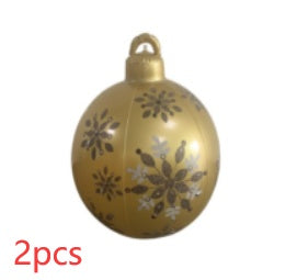 Bola navideña hinchable de exterior 60 cm – Decoración de Navidad resistente a la intemperie en PVC