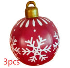 Bola navideña hinchable de exterior 60 cm – Decoración de Navidad resistente a la intemperie en PVC