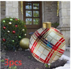 Bola navideña hinchable de exterior 60 cm – Decoración de Navidad resistente a la intemperie en PVC