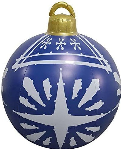 Bola navideña hinchable de exterior 60 cm – Decoración de Navidad resistente a la intemperie en PVC