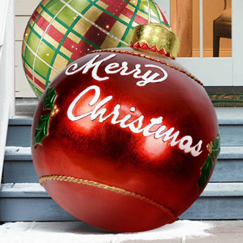 Bola navideña hinchable de exterior 60 cm – Decoración de Navidad resistente a la intemperie en PVC