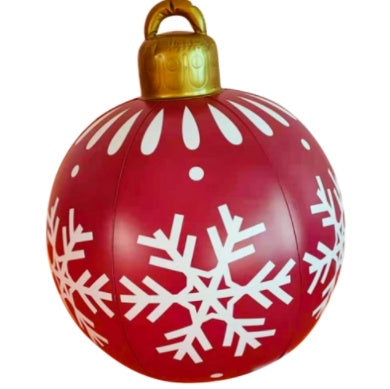 Bola navideña hinchable de exterior 60 cm – Decoración de Navidad resistente a la intemperie en PVC