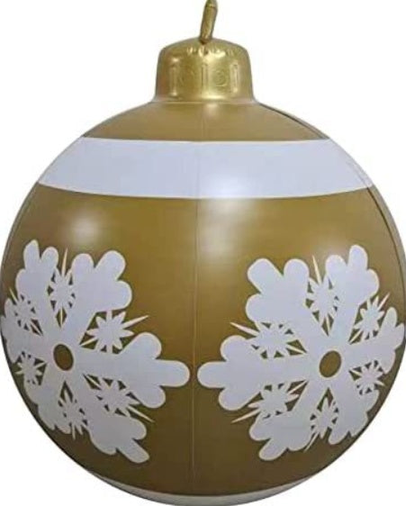 Bola navideña hinchable de exterior 60 cm – Decoración de Navidad resistente a la intemperie en PVC