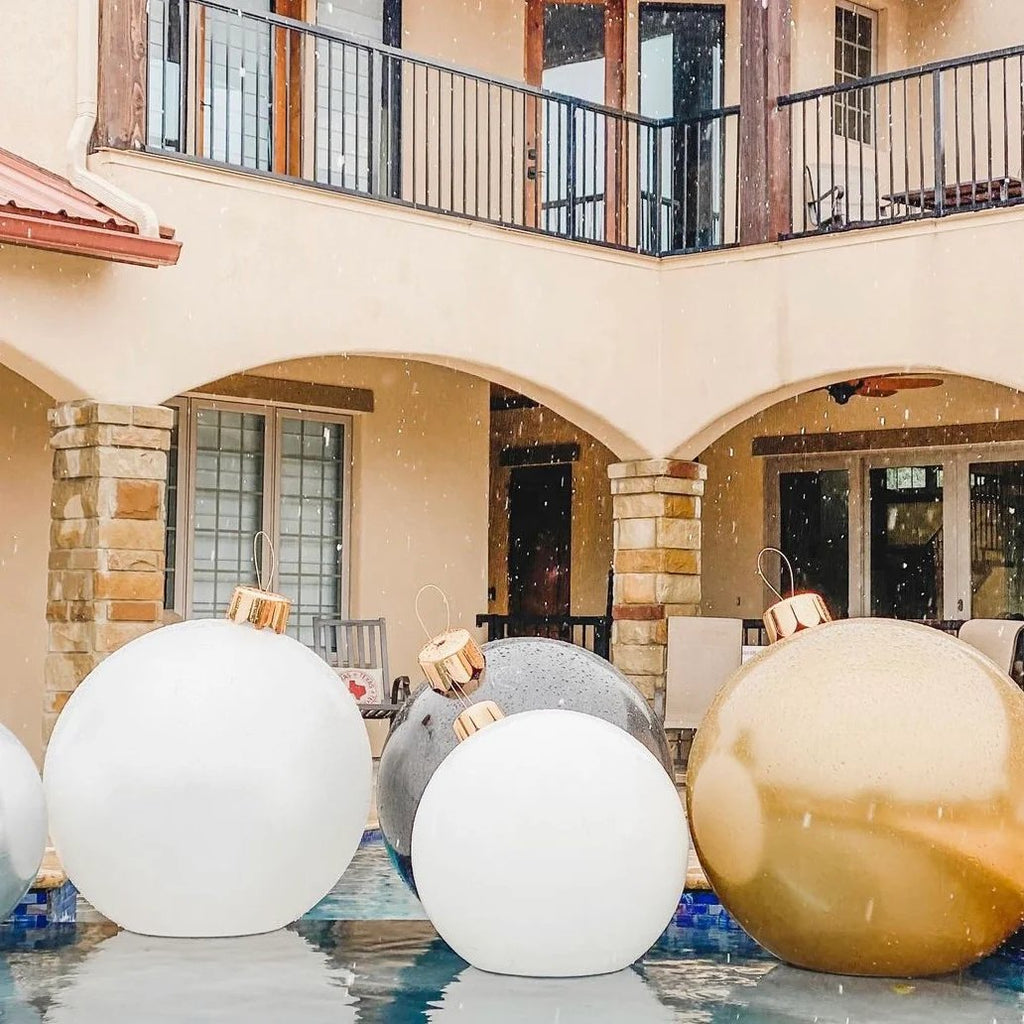 Bola navideña hinchable gigante decorativa