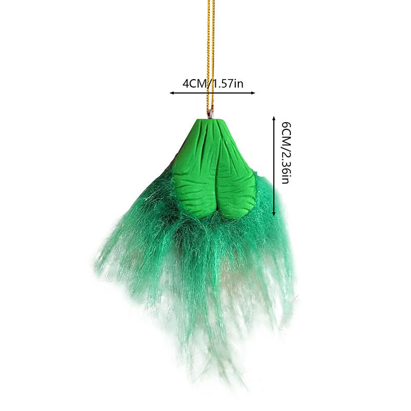 Bola navideña peluda del Grinch