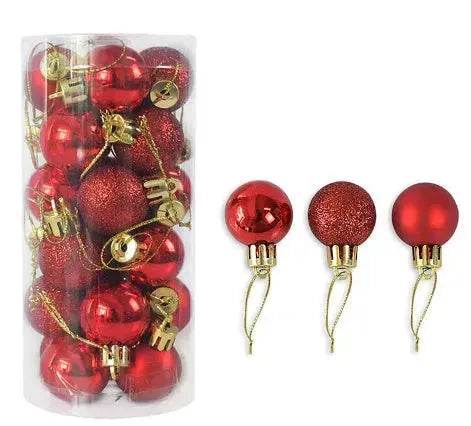 Bolas de Navidad brillantes y mate para decoración navideña