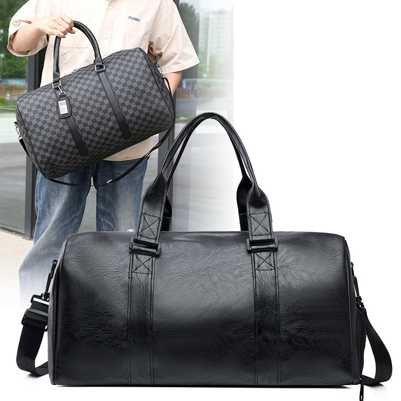 Bolsa de viaje de cuadros elegante