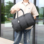 Bolsa de viaje de cuadros elegante