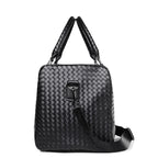 Bolsa de viaje de piel trenzada premium