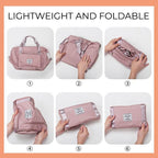Bolsa de viaje plegable multicompartimentos