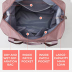 Bolsa de viaje plegable multicompartimentos