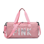 Bolsa deportiva multifuncional con diseño de lentejuelas brillantes