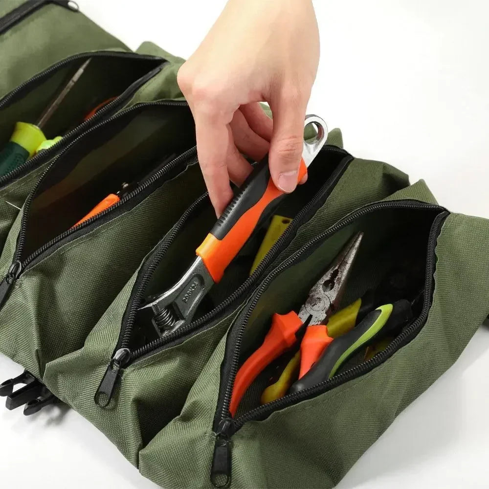 Bolsa organizadora de herramientas multiusos enrollable