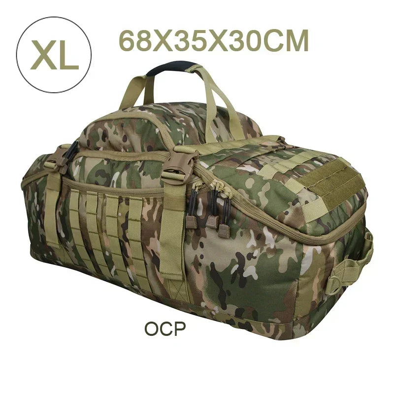 Bolsa de viaje táctica grande y mochila TrailTrek Duffle