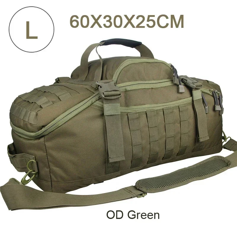 Bolsa de viaje táctica grande y mochila TrailTrek Duffle