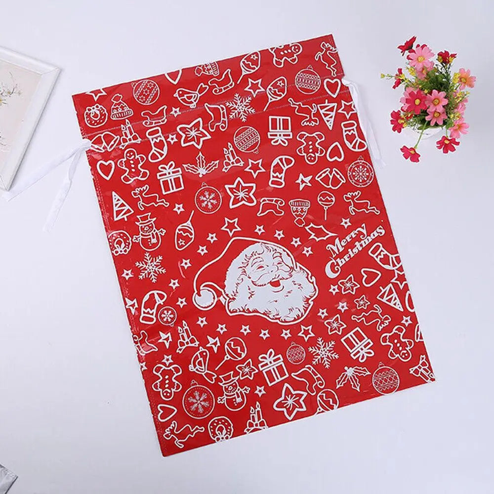 Bolsas de regalo navideñas con cordón – Pack de 5 unidades