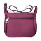 Bolso bandolera casual de nylon para mujer