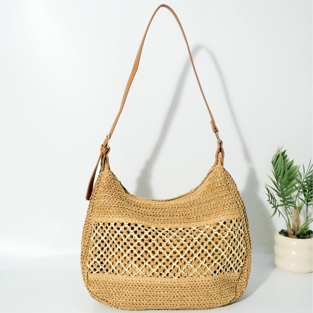 Bolso casual de macramé