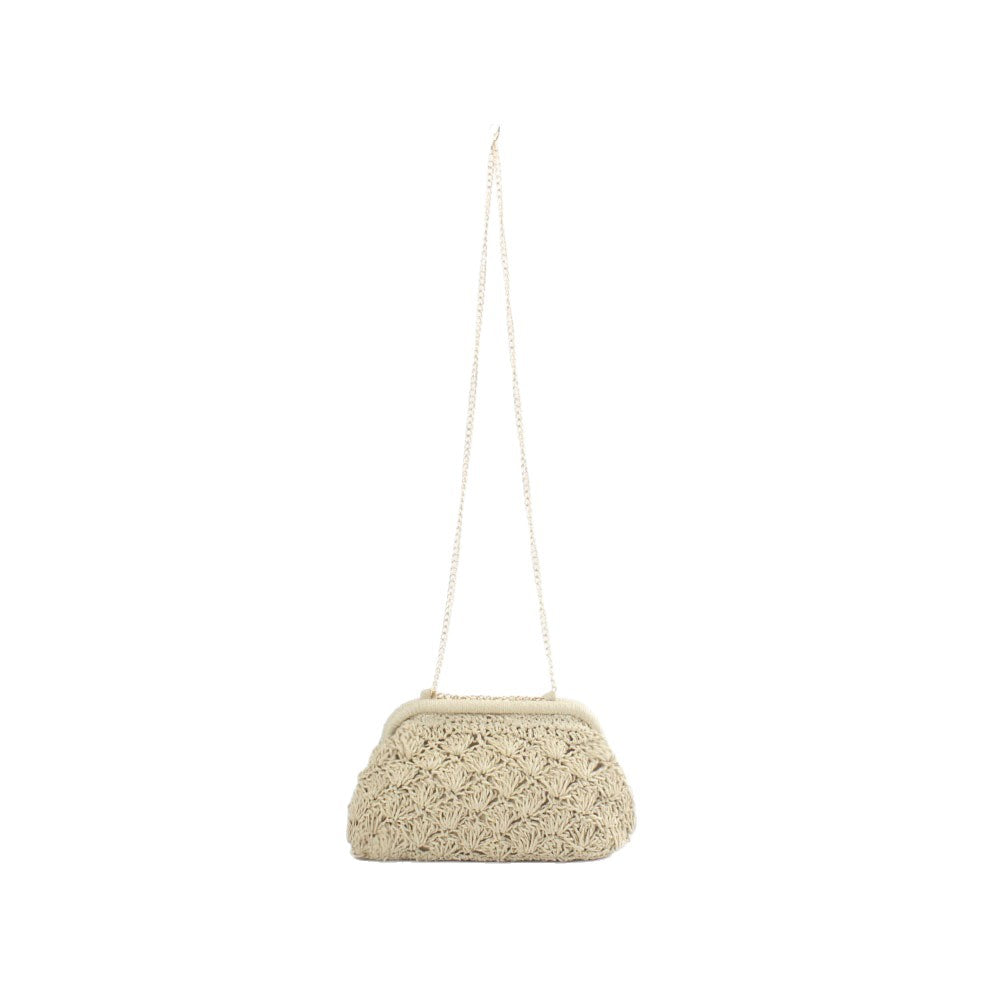 Bolso clutch de ganchillo elegante