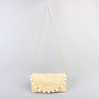 Bolso clutch de paja