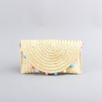 Bolso clutch de paja