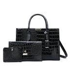 Bolso con relieve de cocodrilo