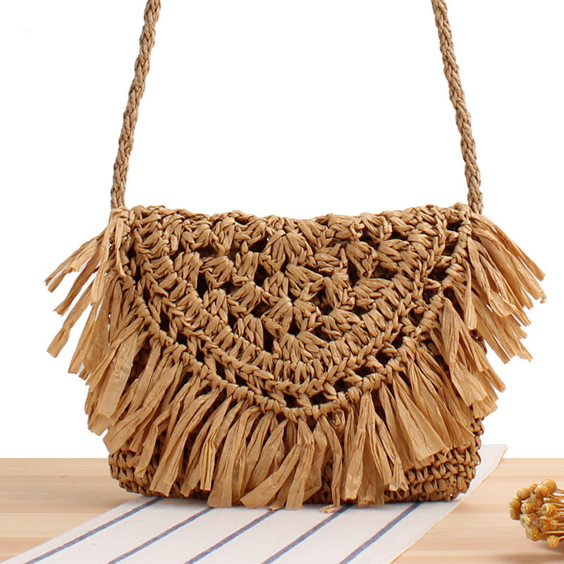 Bolso de flecos hecho a mano