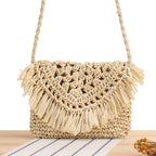 Bolso de flecos hecho a mano