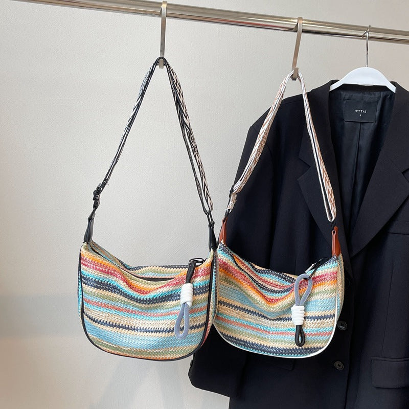 Bolso de hombro artesanal de material sostenible