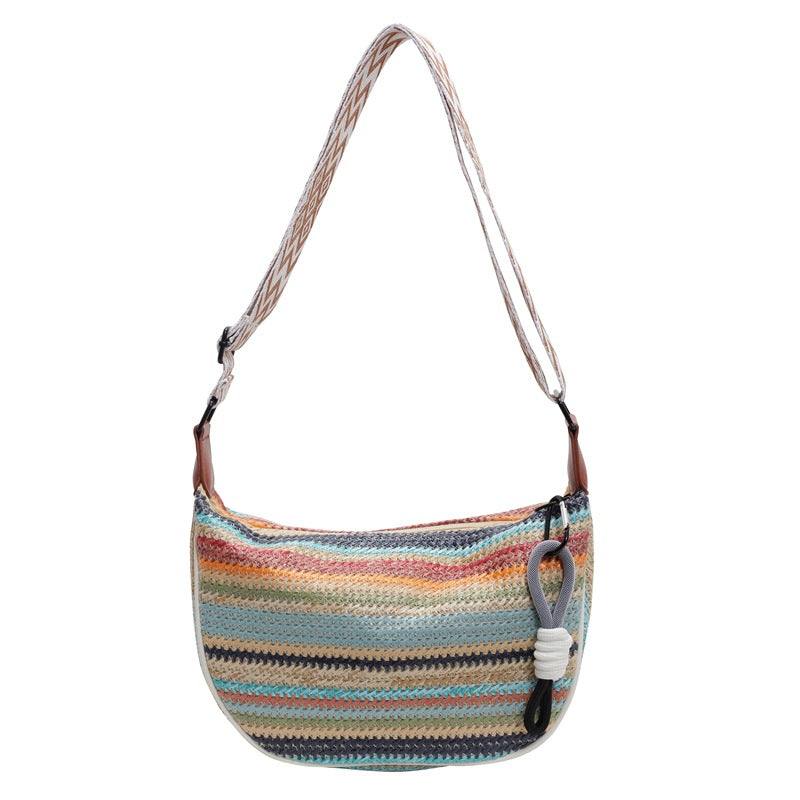 Bolso de hombro artesanal de material sostenible