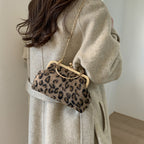 Bolso de mano de noche con estampado de leopardo WoElegant