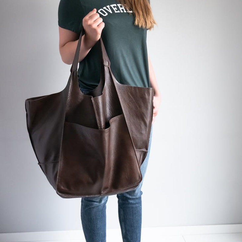 Bolso de mano oversize para mujer