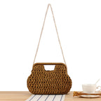 Bolso de mimbre trenzado a mano