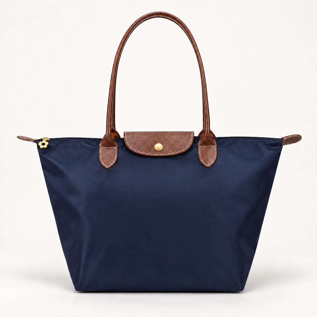 Bolso de mujer con detalles lujosos y asas prácticas