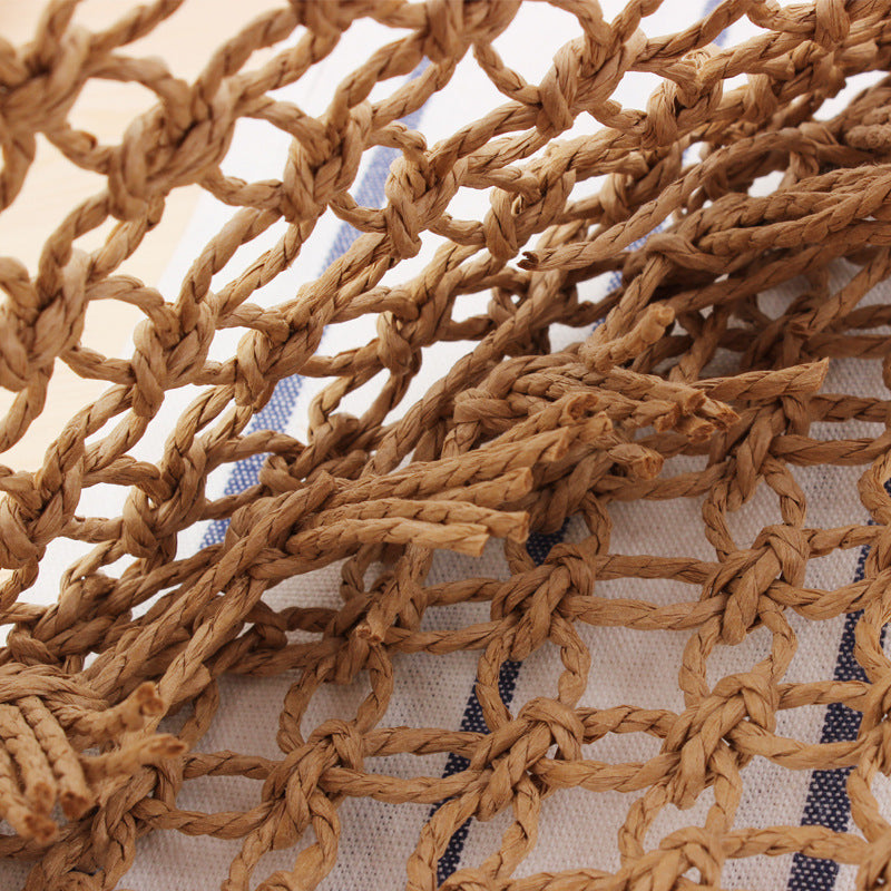 Bolso de red de materiales naturales