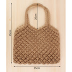Bolso de red de materiales naturales