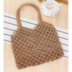 Bolso de red de materiales naturales