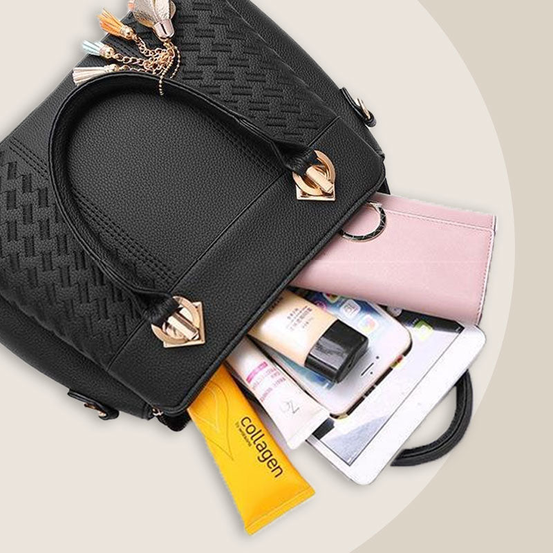 Bolso elegante para mujer con colgante de borla