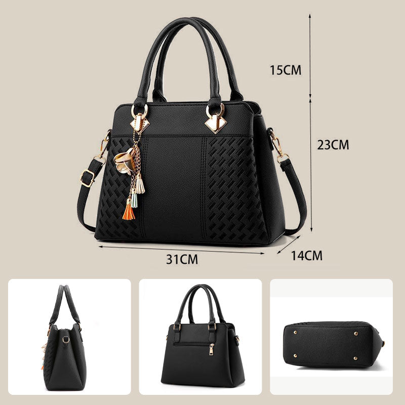 Bolso elegante para mujer con colgante de borla