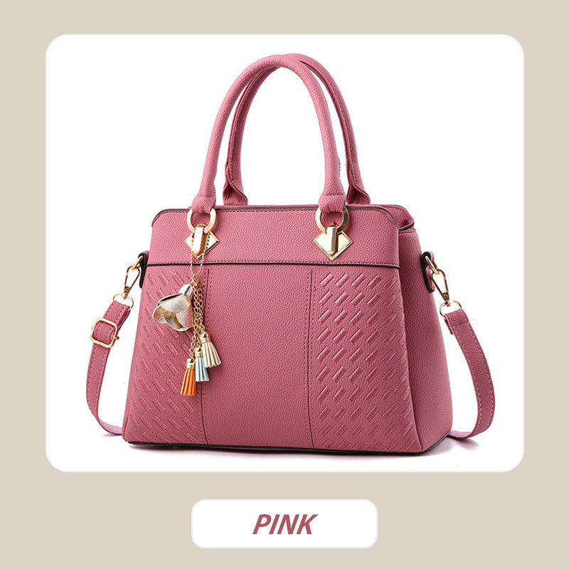 Bolso elegante para mujer con colgante de borla