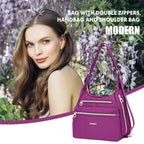 Bolso multifunción con doble cremallera